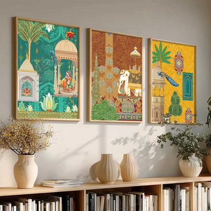 Traditional    Wall  Art  Paintings for Living Room - Wall Poster With frames