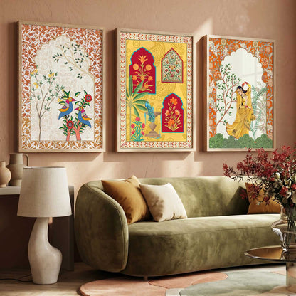 Traditional  Wall Art Paintings for Living Room - Wall Poster With frames