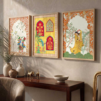 Traditional  Wall Art Paintings for Living Room - Wall Poster With frames