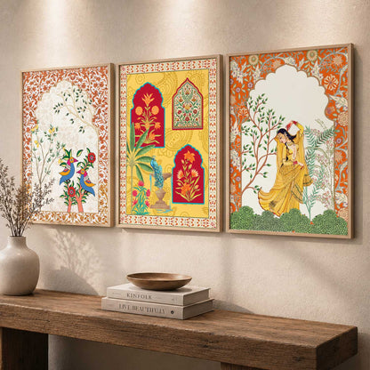 Traditional  Wall Art Paintings for Living Room - Wall Poster With frames