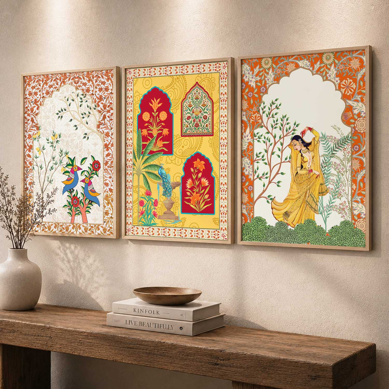 Traditional  Wall Art Paintings for Living Room - Wall Poster With frames