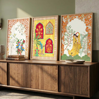 Traditional  Wall Art Paintings for Living Room - Wall Poster With frames