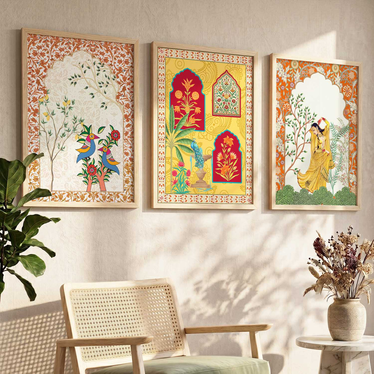 Traditional  Wall Art Paintings for Living Room - Wall Poster With frames