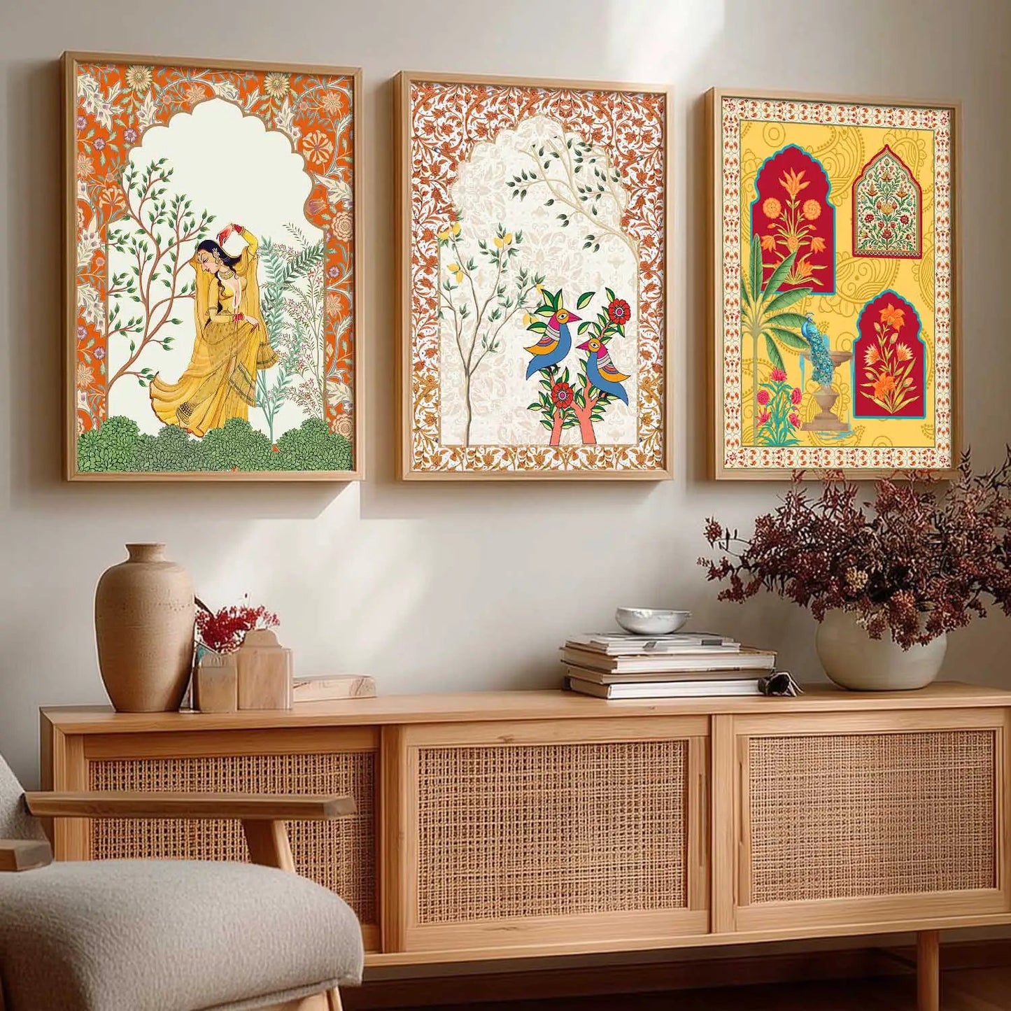 Traditional  Wall Art Paintings for Living Room - Wall Poster With frames