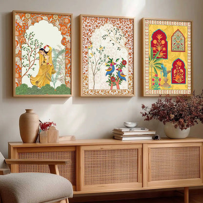 Traditional  Wall Art Paintings for Living Room - Wall Poster With frames