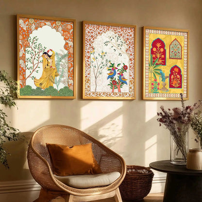 Traditional  Wall Art Paintings for Living Room - Wall Poster With frames