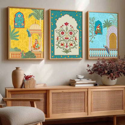 Traditional  Wall  Art Paintings for Living Room - Wall Poster With frames
