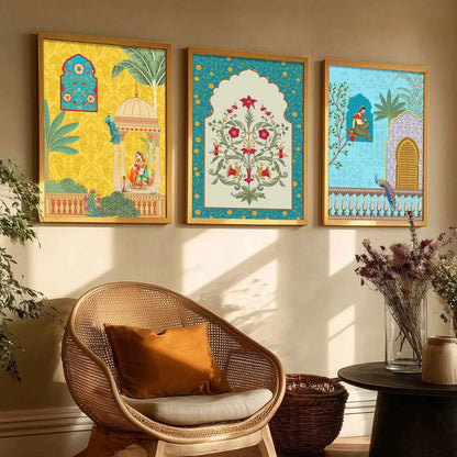 Traditional  Wall  Art Paintings for Living Room - Wall Poster With frames