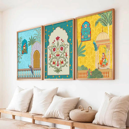 Traditional  Wall  Art Paintings for Living Room - Wall Poster With frames