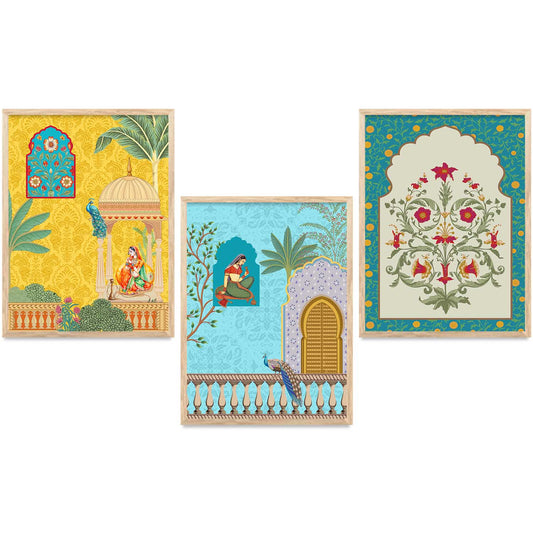 Traditional  Wall  Art Paintings for Living Room - Wall Poster With frames