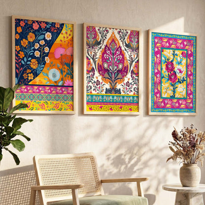 Traditional  Wall  Art  Paintings for Living Room - Wall Poster With frames
