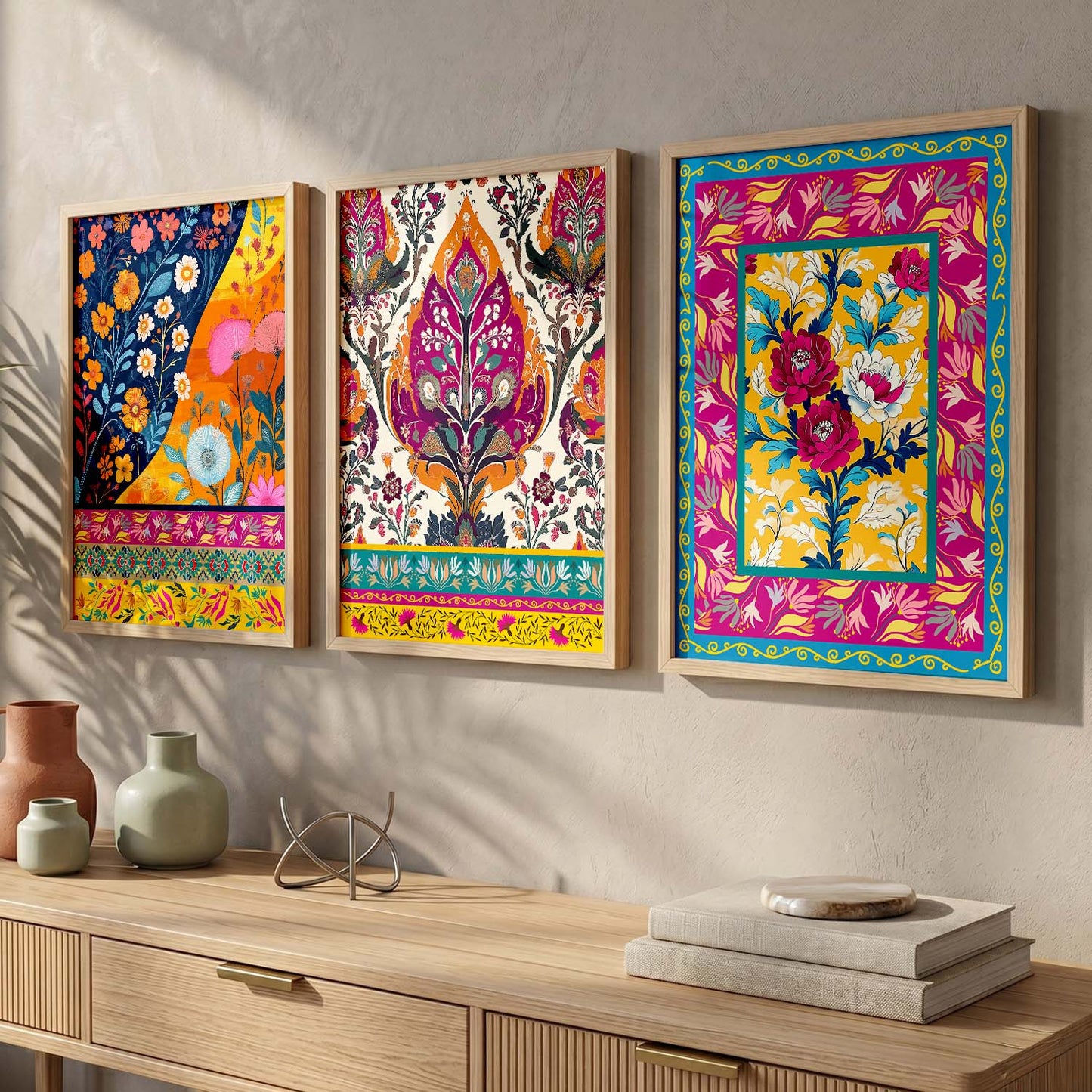 Traditional  Wall  Art  Paintings for Living Room - Wall Poster With frames