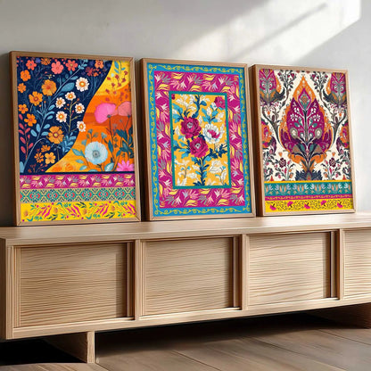 Traditional  Wall  Art  Paintings for Living Room - Wall Poster With frames