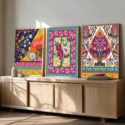 Traditional  Wall  Art  Paintings for Living Room - Wall Poster With frames