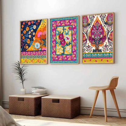 Traditional  Wall  Art  Paintings for Living Room - Wall Poster With frames