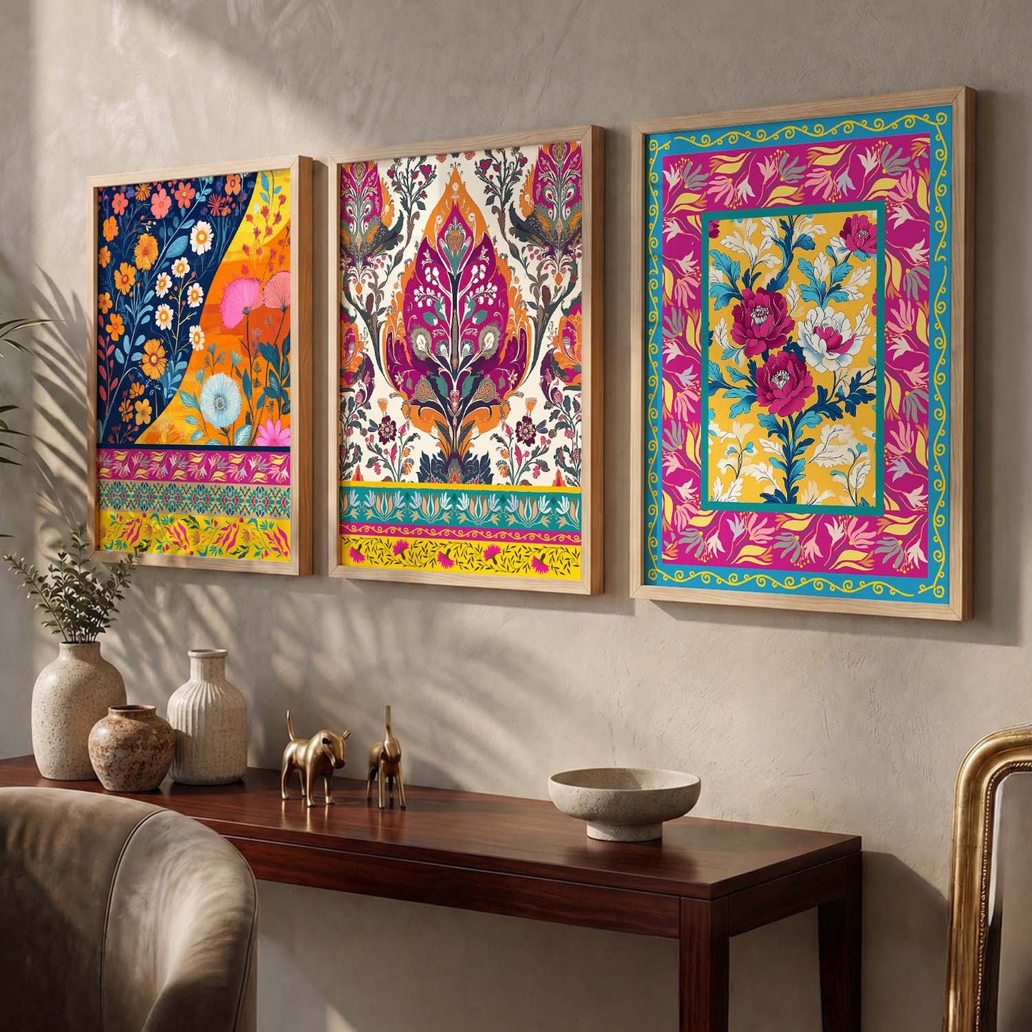 Traditional  Wall  Art  Paintings for Living Room - Wall Poster With frames