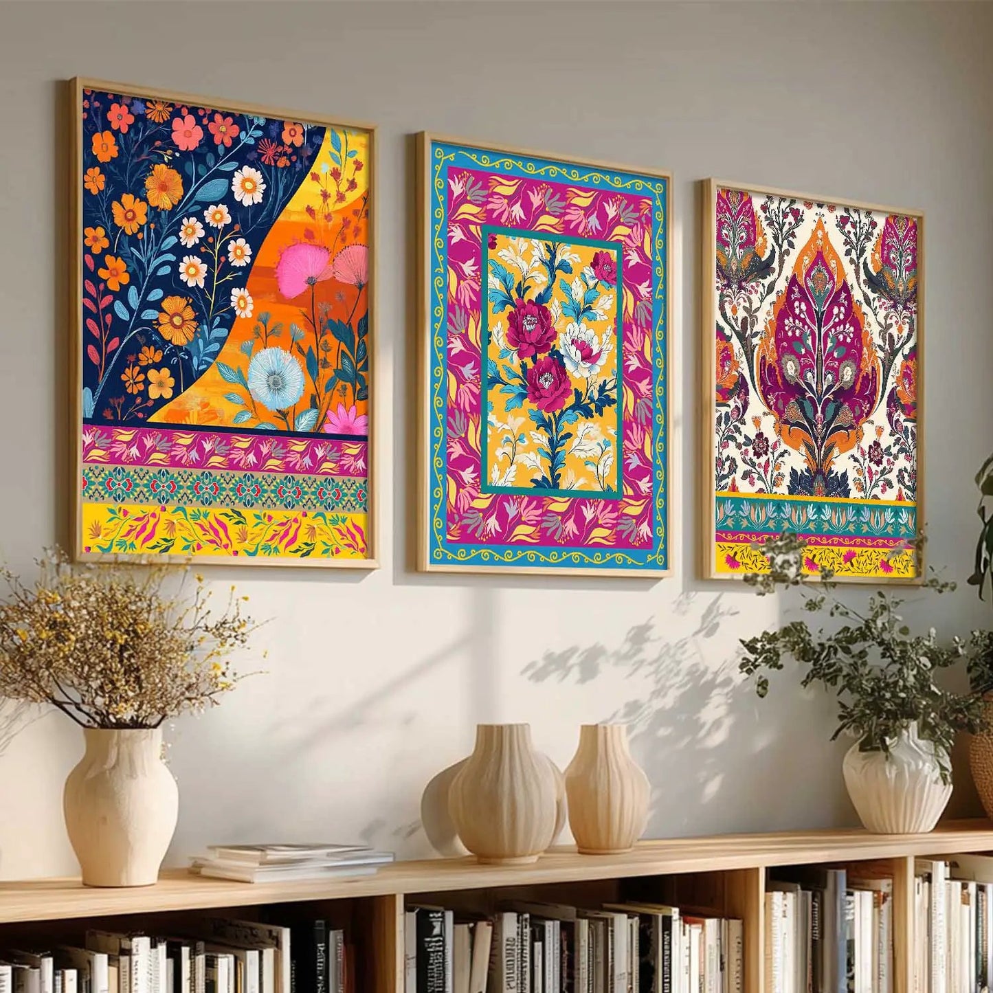 Traditional  Wall  Art  Paintings for Living Room - Wall Poster With frames