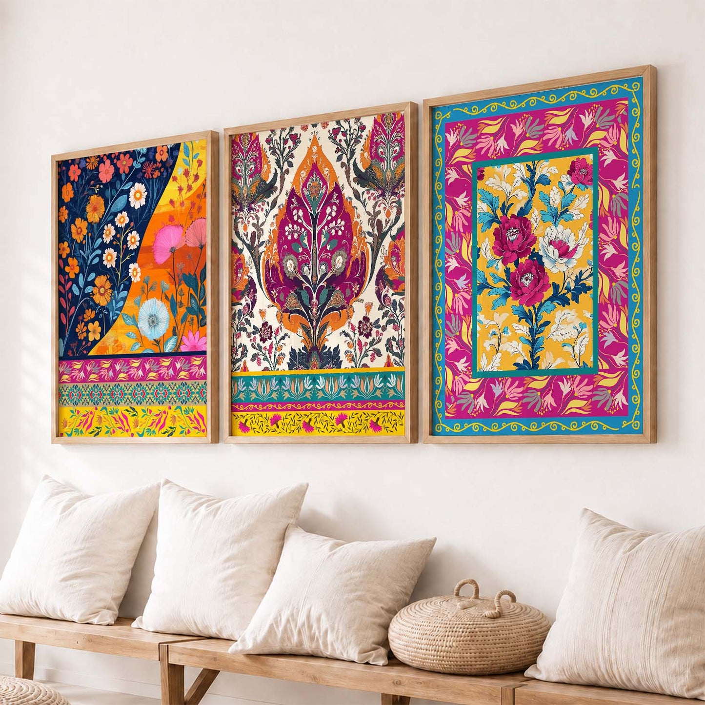 Traditional  Wall  Art  Paintings for Living Room - Wall Poster With frames