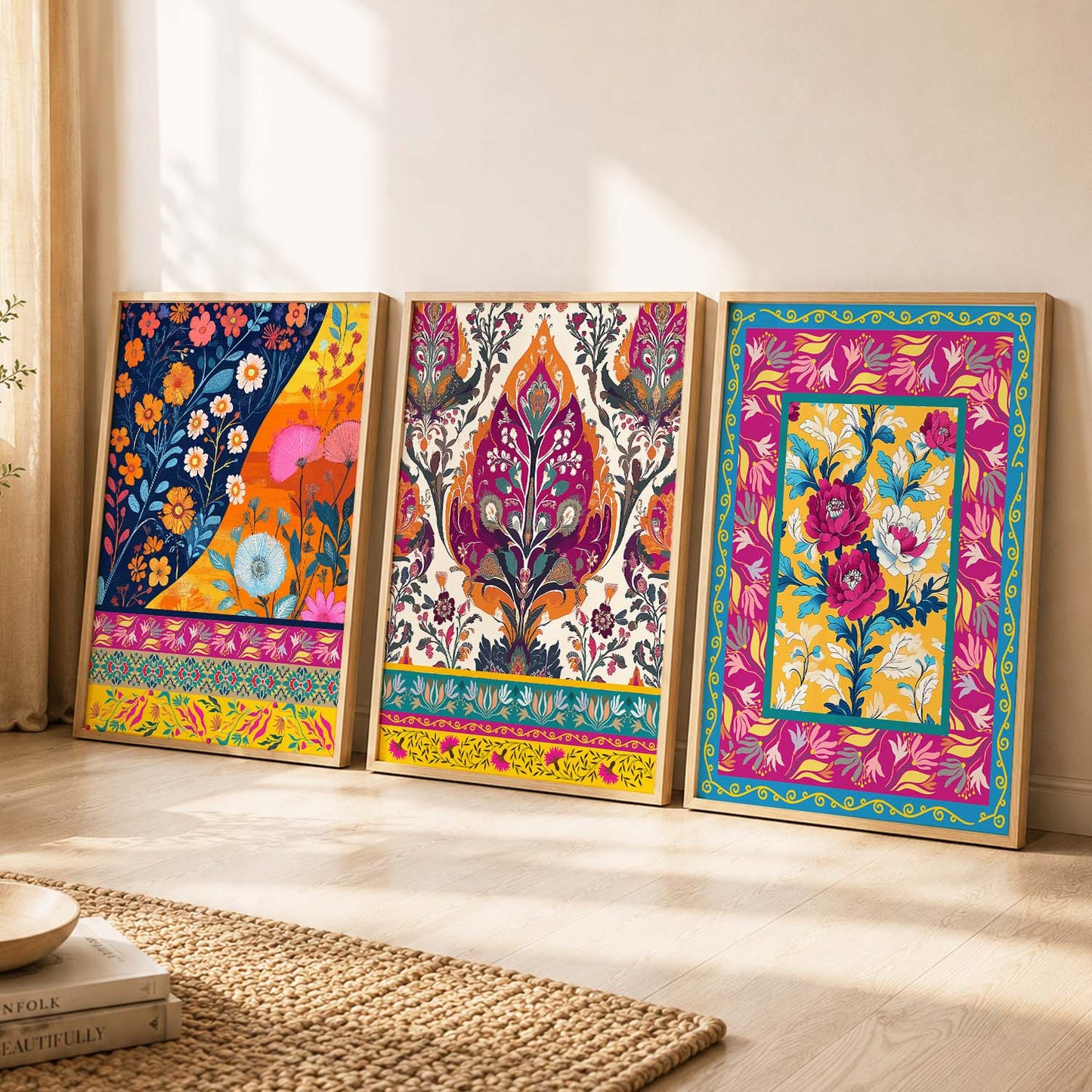 Traditional  Wall  Art  Paintings for Living Room - Wall Poster With frames