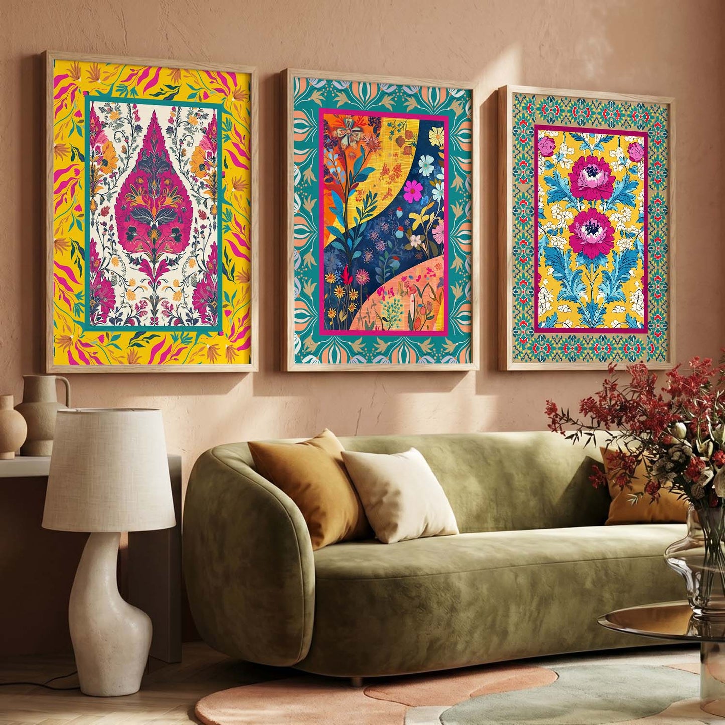 Traditional   Wall  Art  Paintings for Living Room - Wall Poster With frames