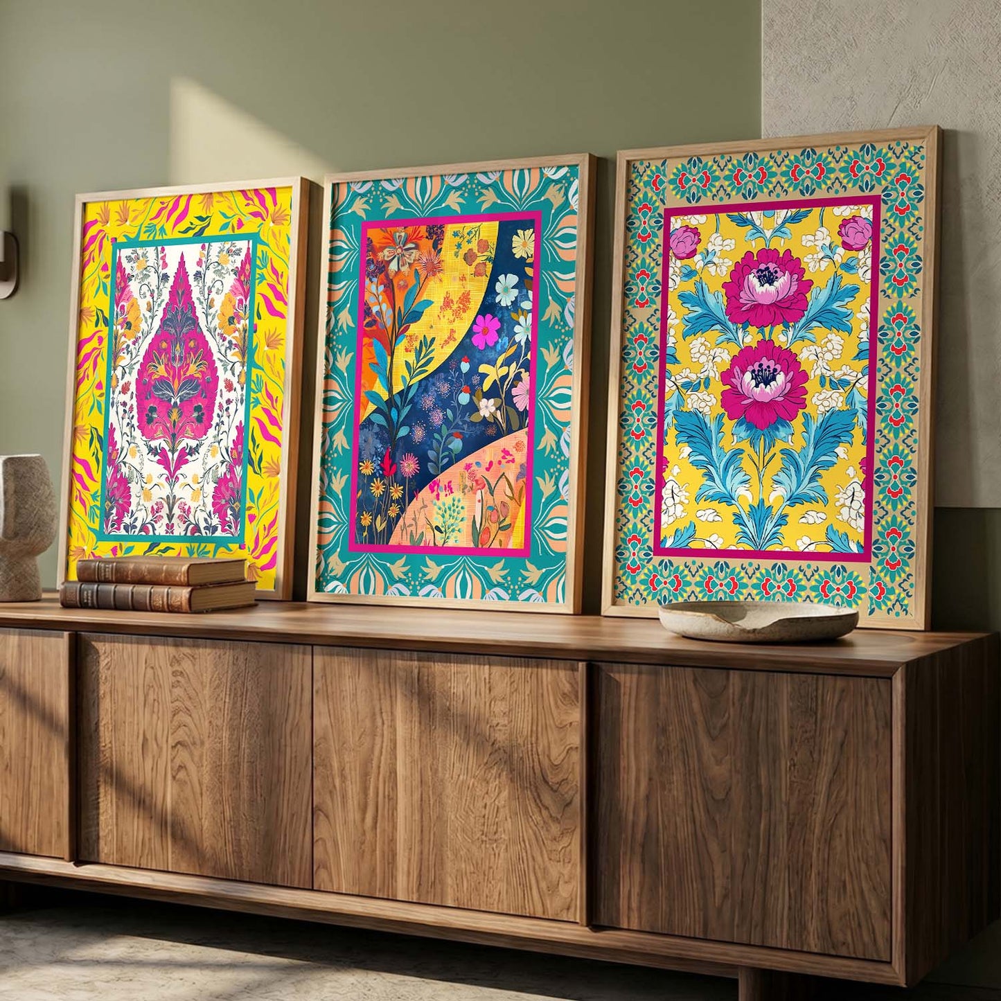 Traditional   Wall  Art  Paintings for Living Room - Wall Poster With frames