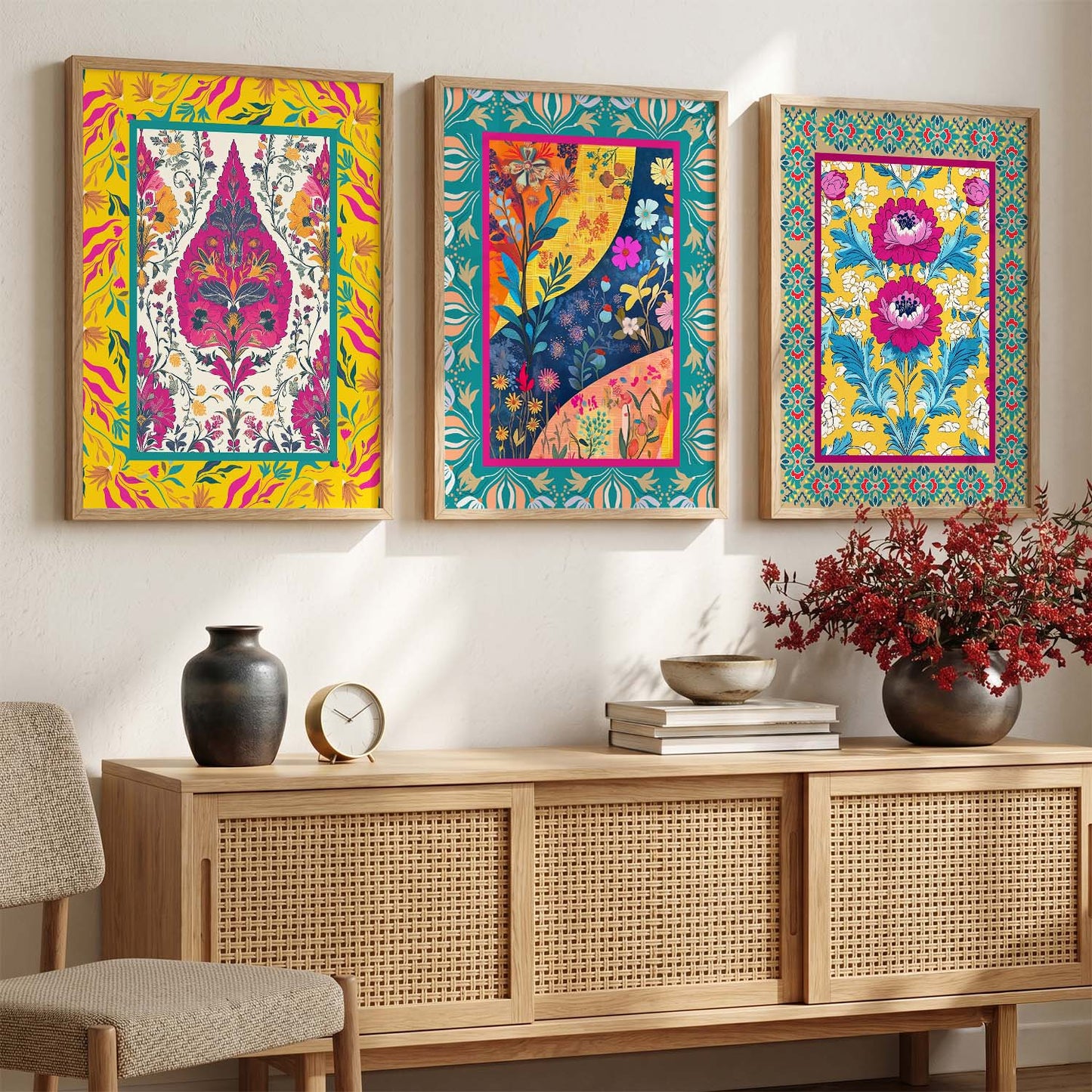 Traditional   Wall  Art  Paintings for Living Room - Wall Poster With frames