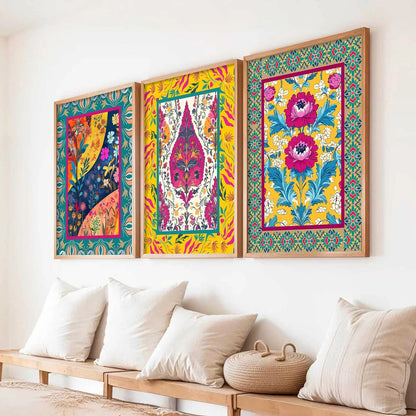 Traditional   Wall  Art  Paintings for Living Room - Wall Poster With frames