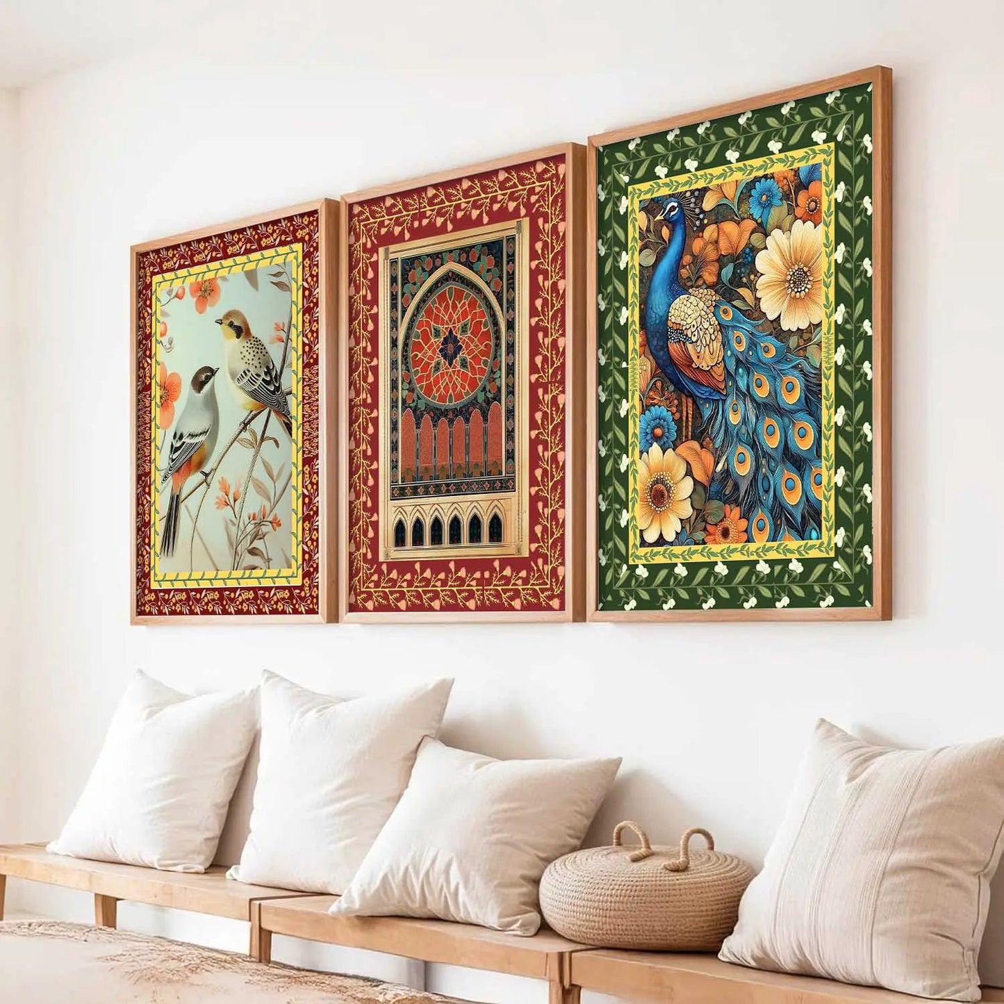 Madhubani   Wall Art Paintings for Living Room - Wall Poster With frames