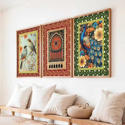 Madhubani   Wall Art Paintings for Living Room - Wall Poster With frames