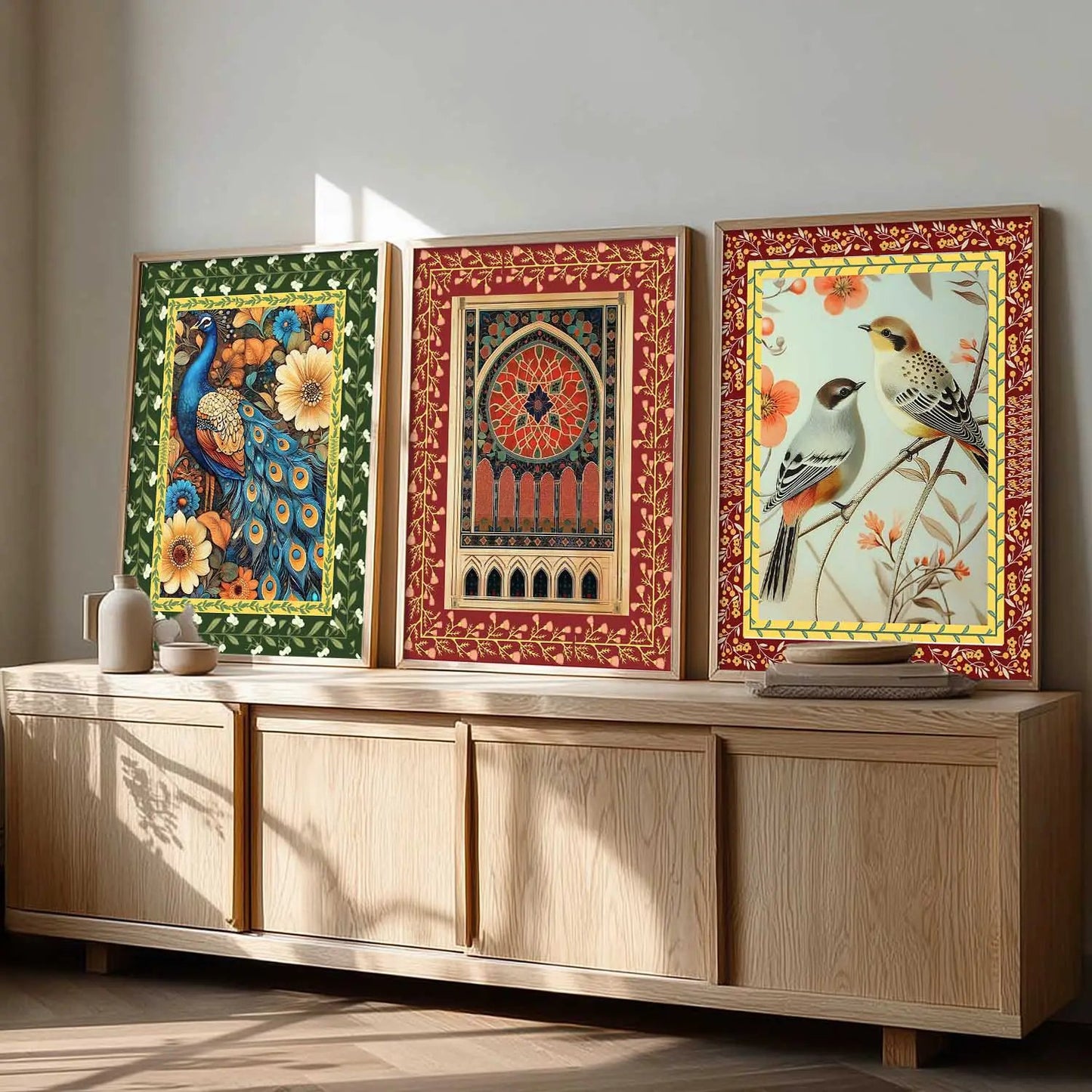 Madhubani   Wall Art Paintings for Living Room - Wall Poster With frames