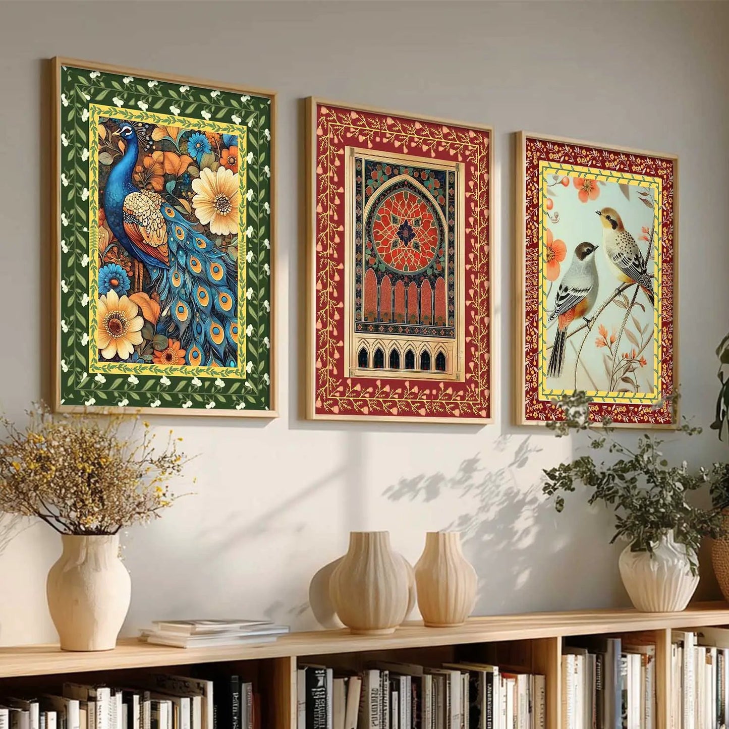 Madhubani   Wall Art Paintings for Living Room - Wall Poster With frames