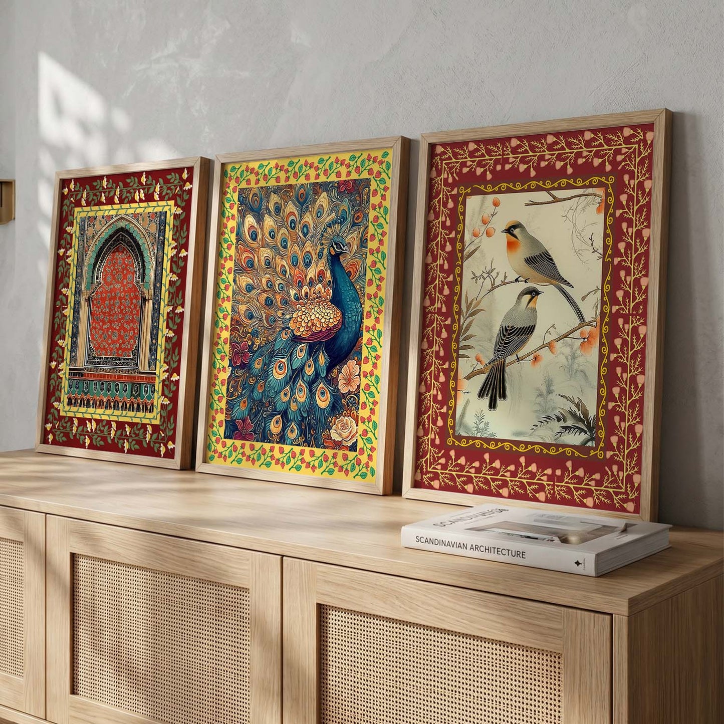 Madhubani   Wall Art Paintings for Living Room - Wall Poster With frames