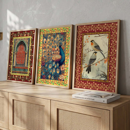 Madhubani   Wall Art Paintings for Living Room - Wall Poster With frames