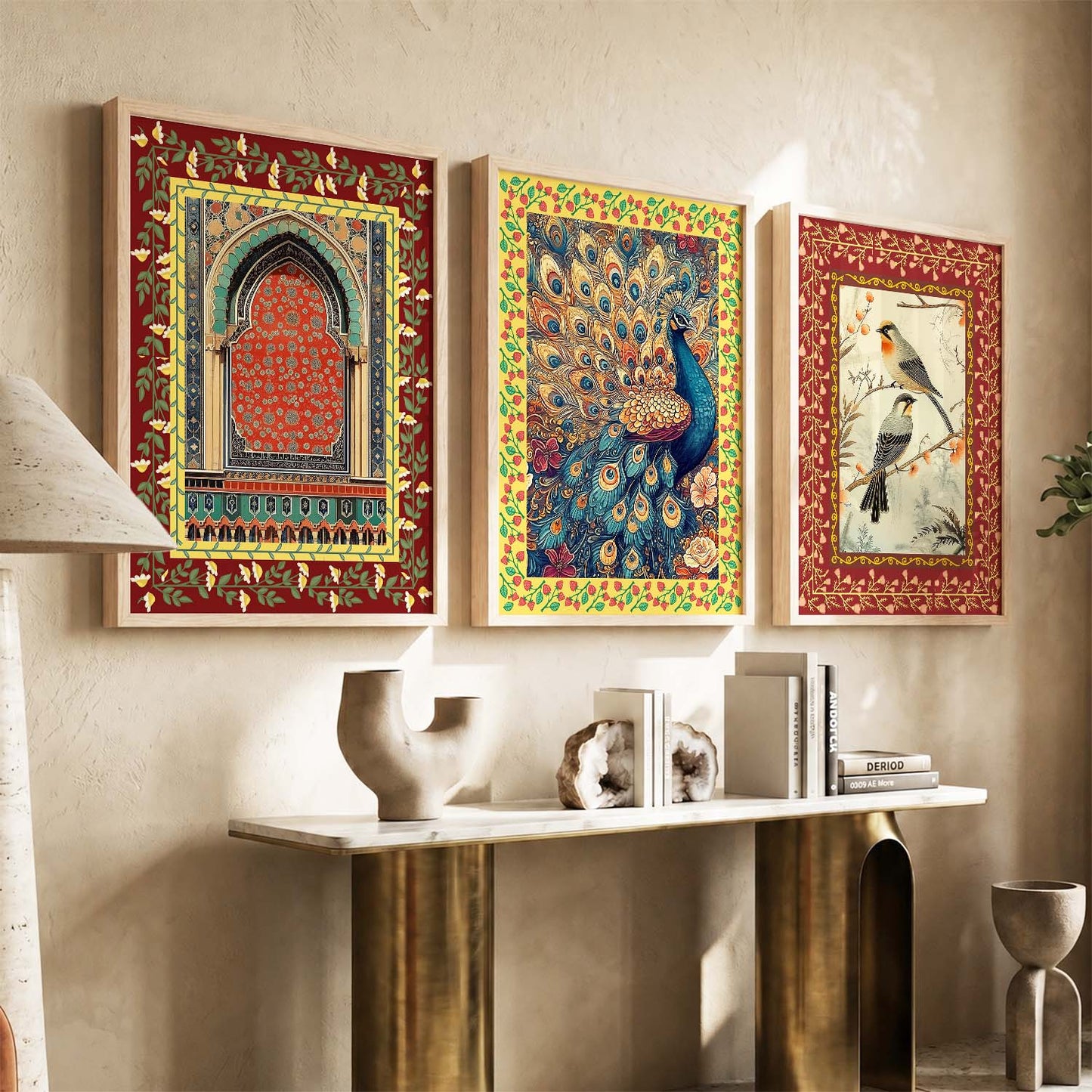 Madhubani   Wall Art Paintings for Living Room - Wall Poster With frames