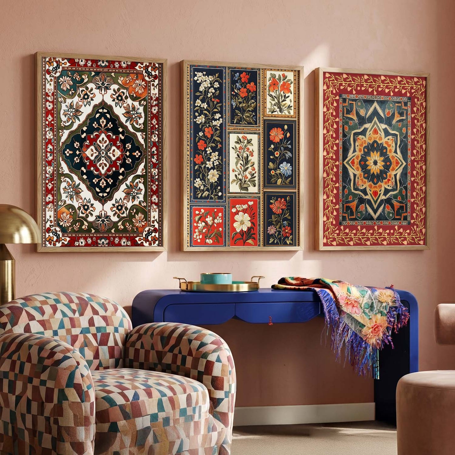 Traditional  Wall   Art  Paintings for Living Room - Wall Poster With frames
