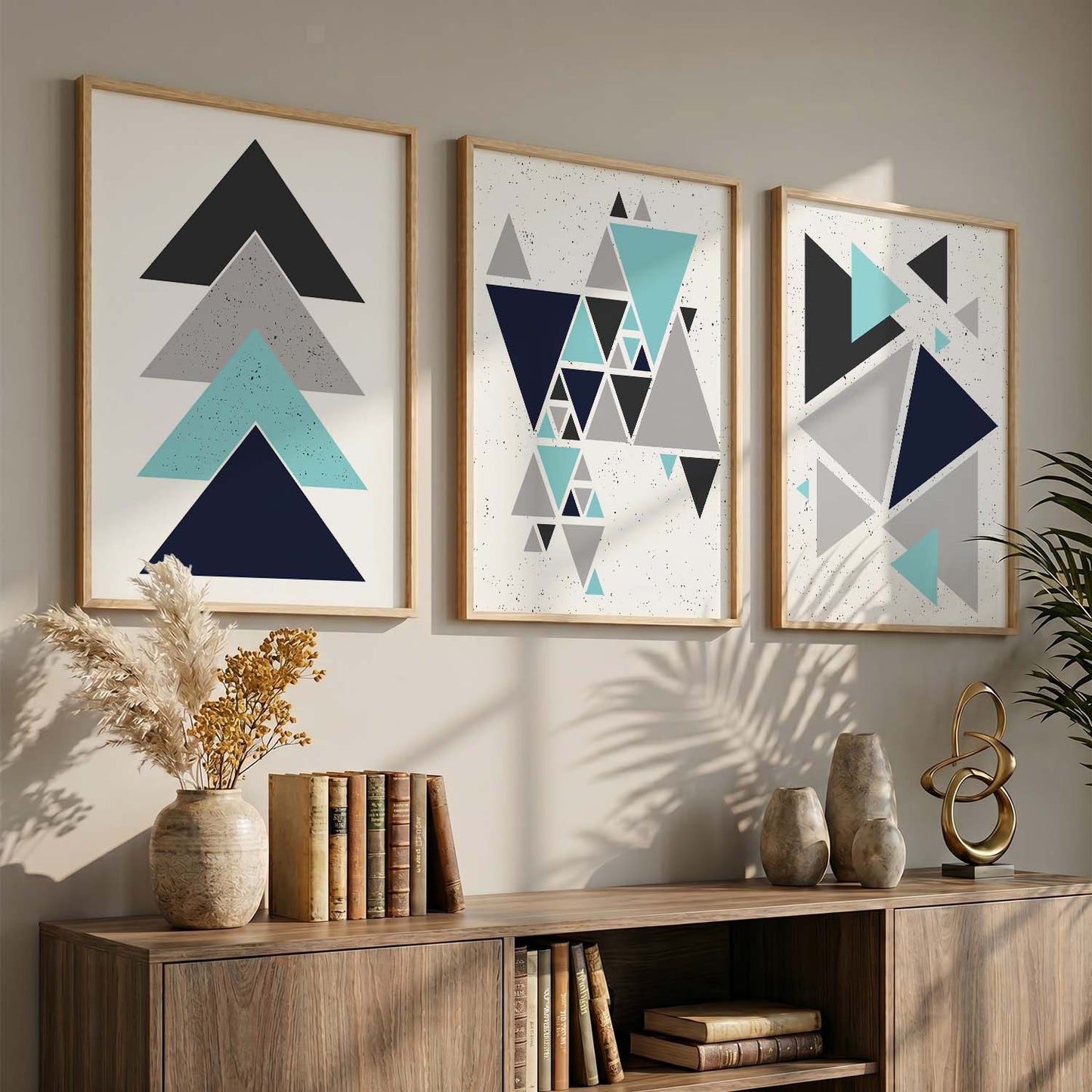 Contemporary Abstract Wall Art - Geometric Art Framed Posters and Prints