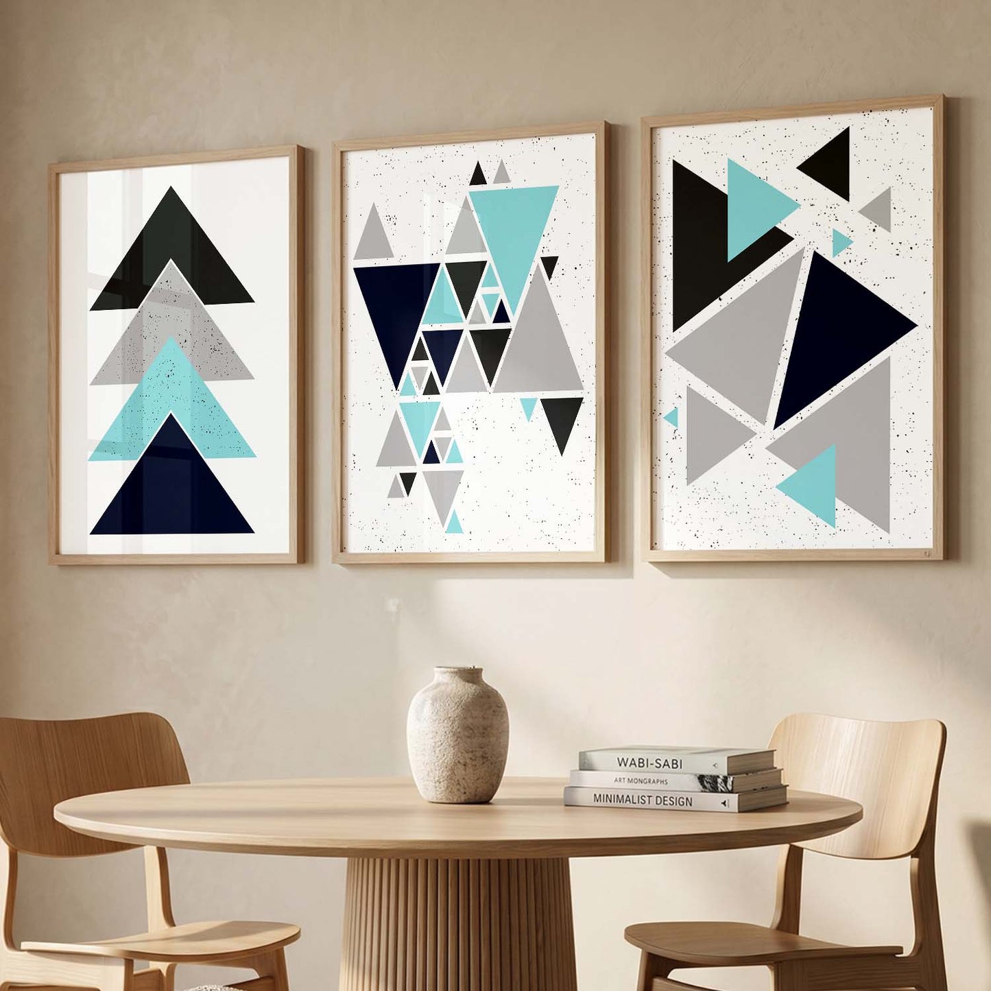 Contemporary Abstract Wall Art - Geometric Art Framed Posters and Prints