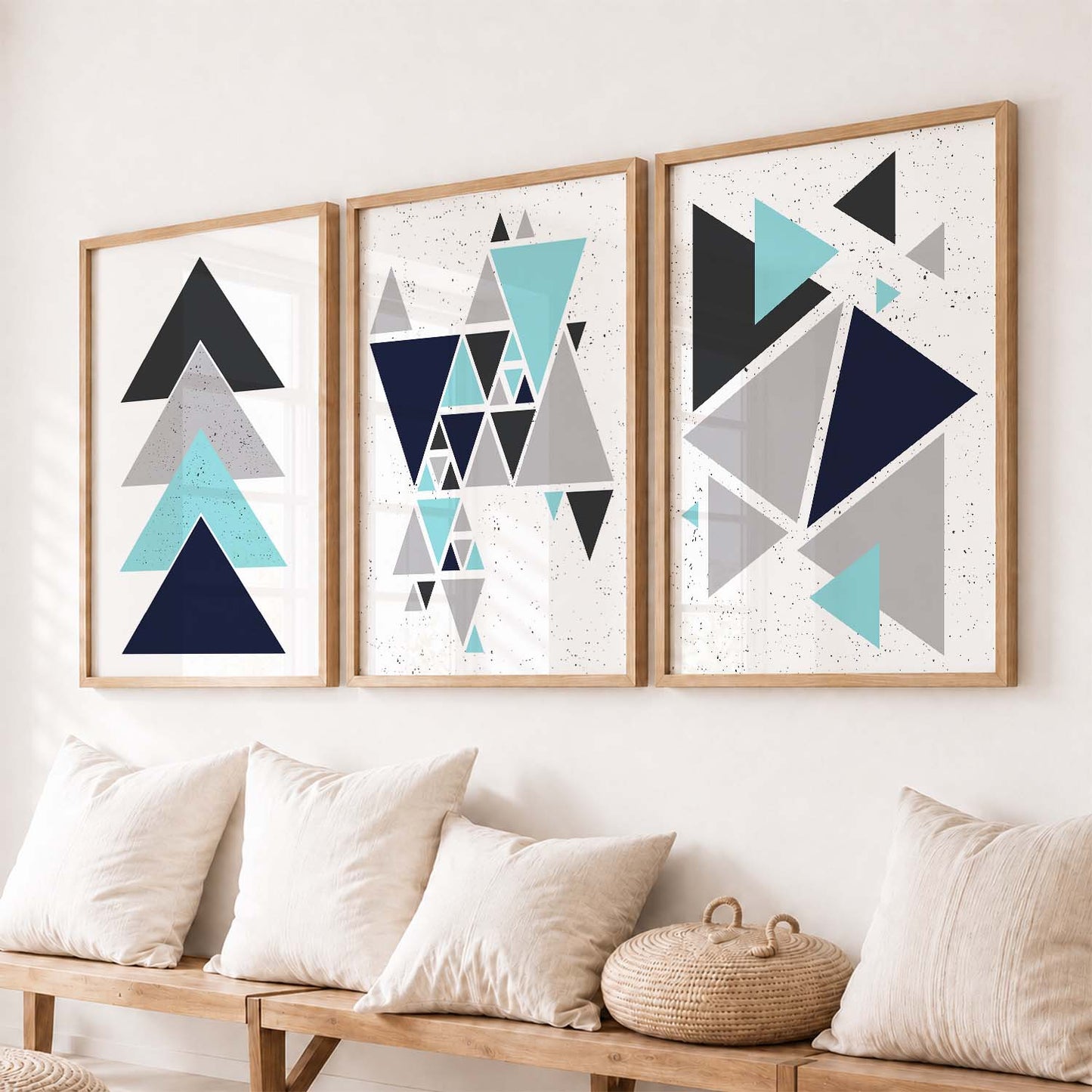 Contemporary Abstract Wall Art - Geometric Art Framed Posters and Prints
