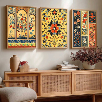 Floral  Wall  Art Paintings for Living Room - Wall Poster With frames