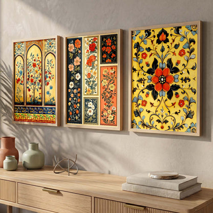 Floral  Wall  Art Paintings for Living Room - Wall Poster With frames