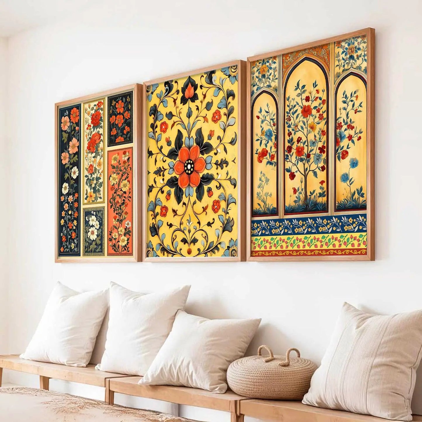 Floral  Wall  Art Paintings for Living Room - Wall Poster With frames