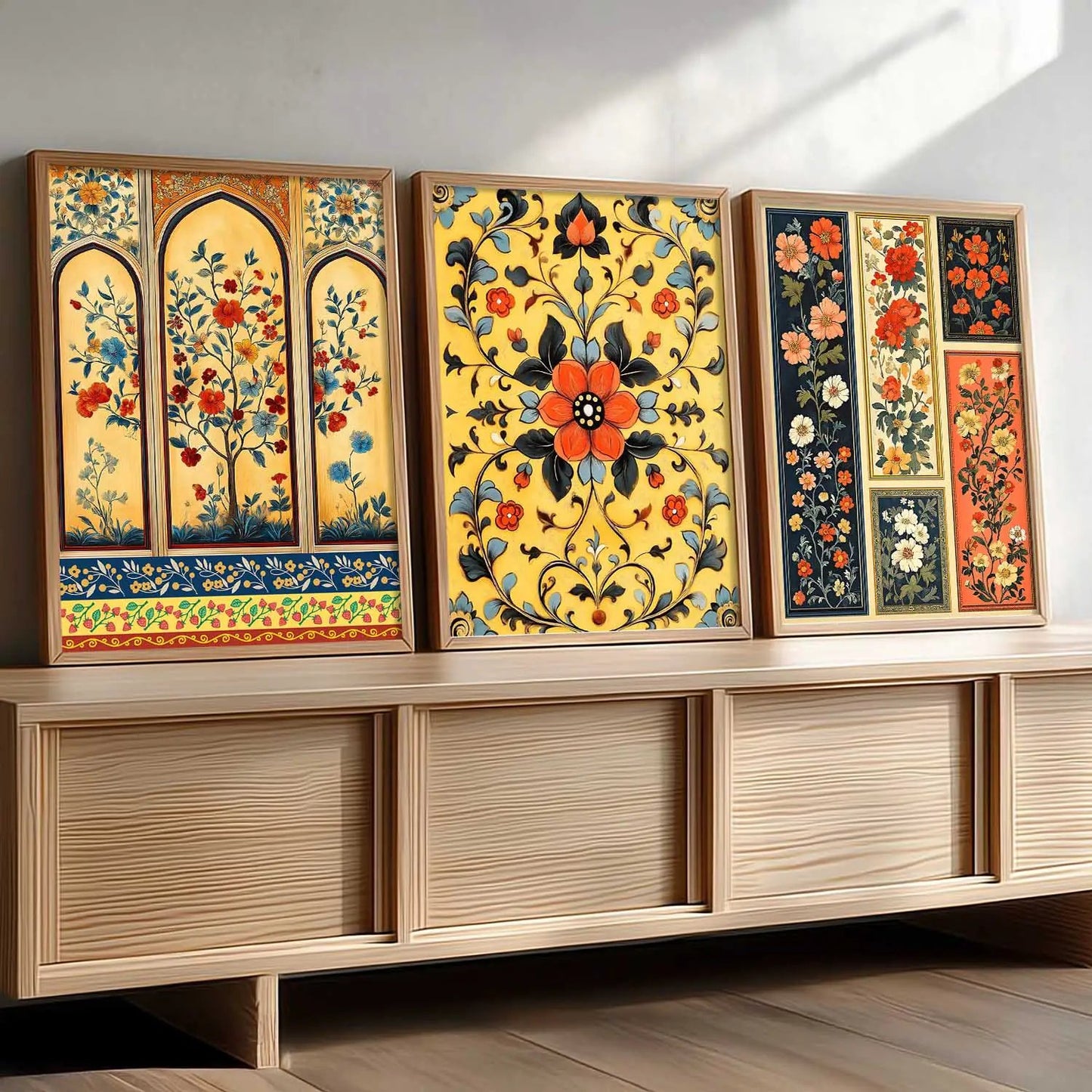 Floral  Wall  Art Paintings for Living Room - Wall Poster With frames
