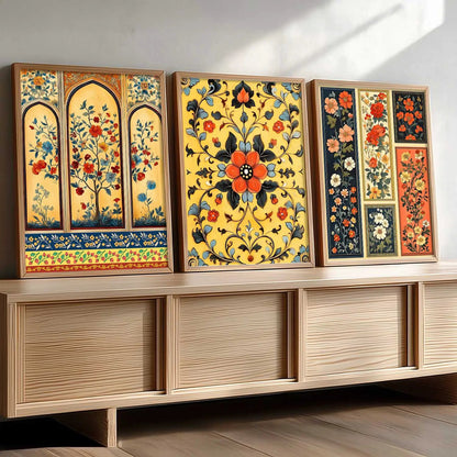 Floral  Wall  Art Paintings for Living Room - Wall Poster With frames