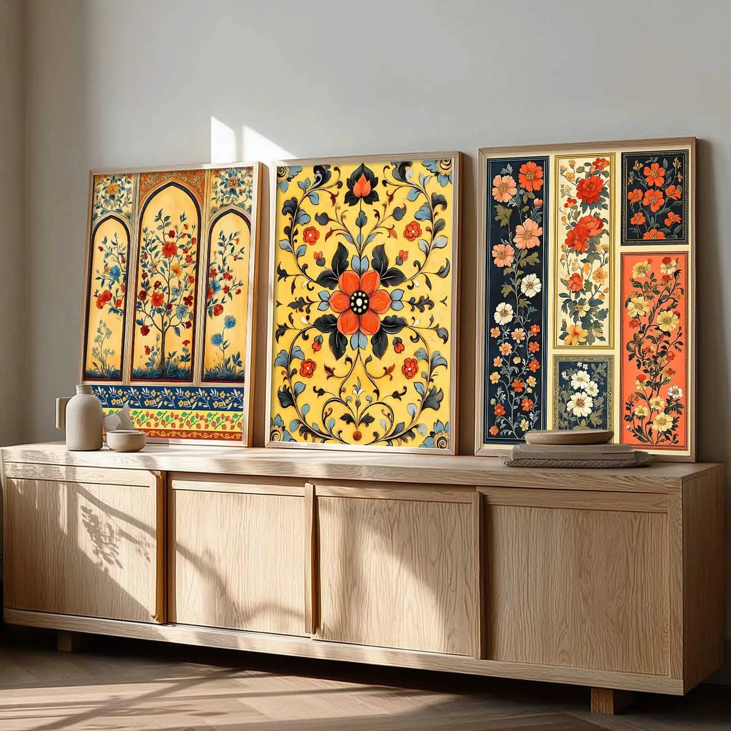 Floral  Wall  Art Paintings for Living Room - Wall Poster With frames