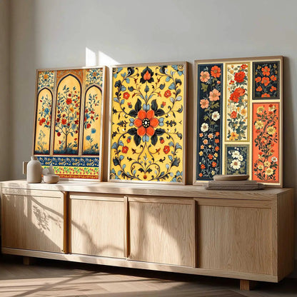 Floral  Wall  Art Paintings for Living Room - Wall Poster With frames