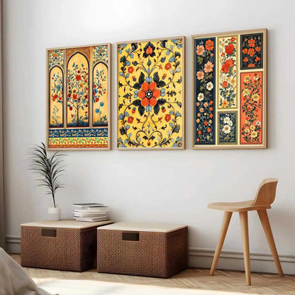 Floral  Wall  Art Paintings for Living Room - Wall Poster With frames