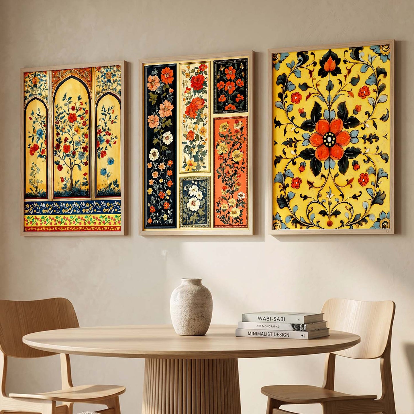 Floral  Wall  Art Paintings for Living Room - Wall Poster With frames