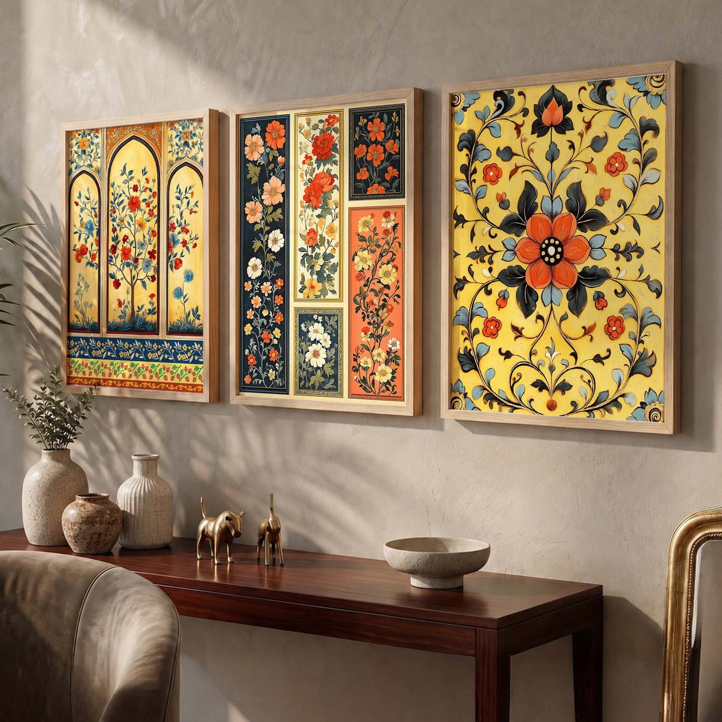 Floral  Wall  Art Paintings for Living Room - Wall Poster With frames