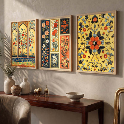 Floral  Wall  Art Paintings for Living Room - Wall Poster With frames
