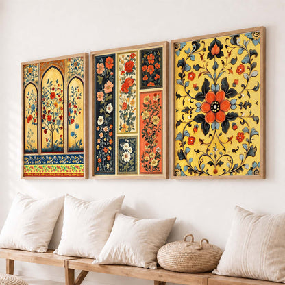 Floral  Wall  Art Paintings for Living Room - Wall Poster With frames
